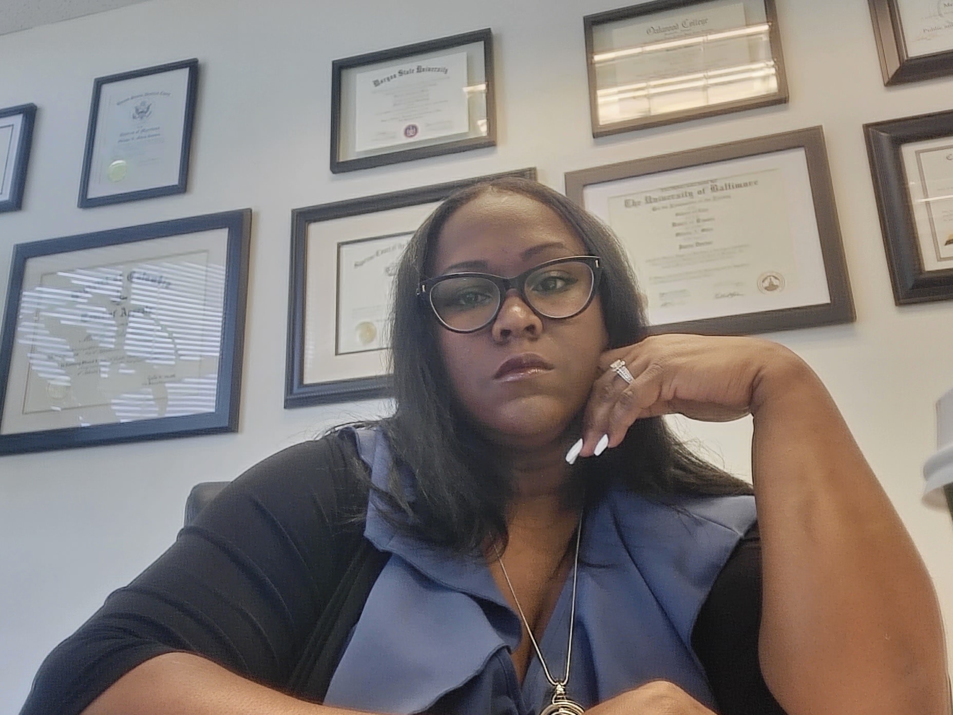 Attorney Melody Miles Haynes in her law office